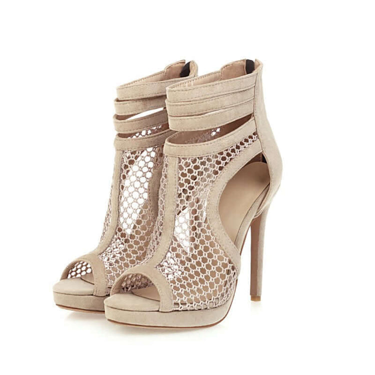 Sexy Summer Heels with Breathable Mesh Design