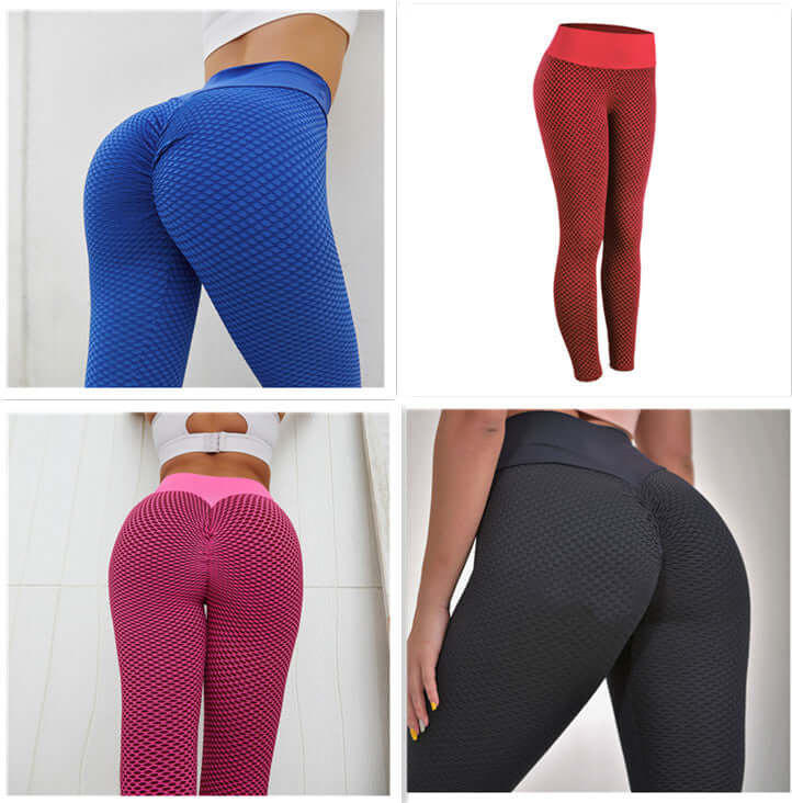 Plaid Leggings Fitness Yoga Pants Women&