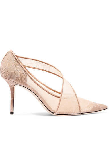 Breathable Lace High Heels for Elegant Evenings