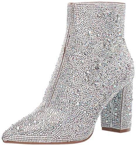 Rhinestone Pointed Toe Fashion Ankle Boots BadAssWear.fi