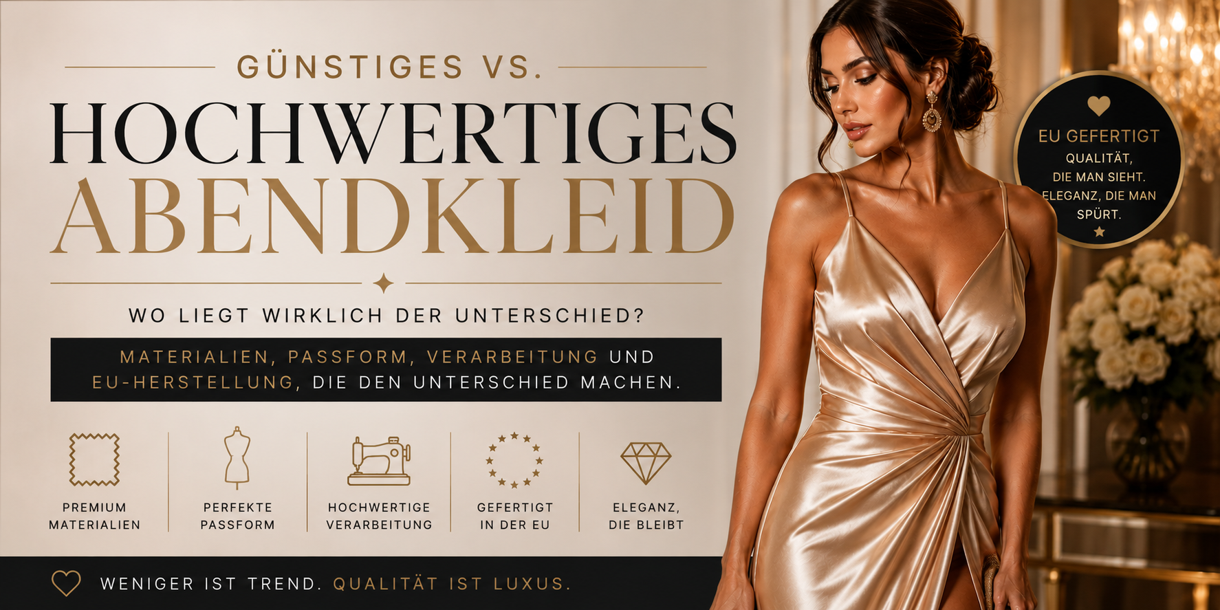 Günstiges vs. hochwertiges Abendkleid – wo liegt wirklich der Unterschied?