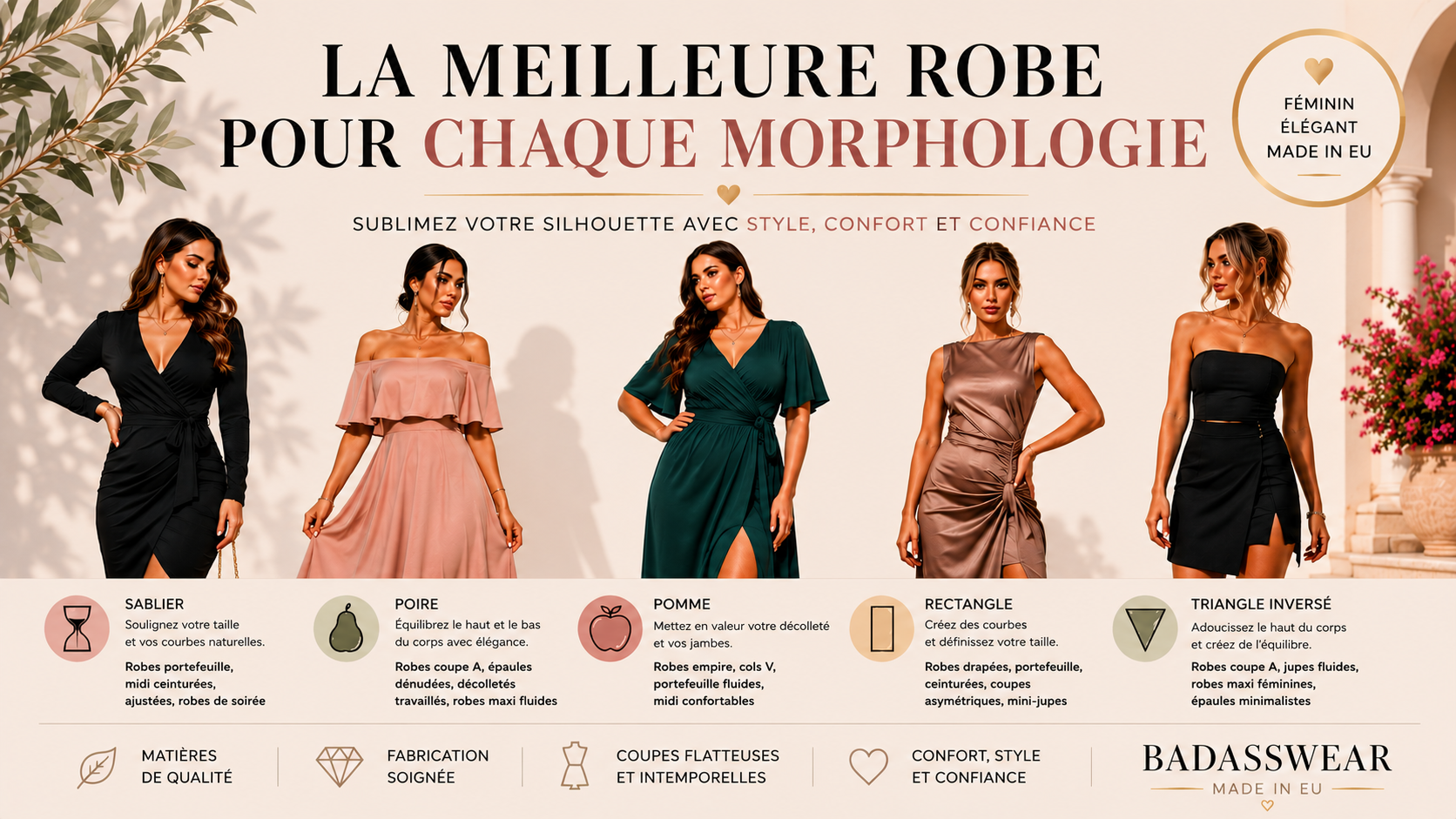 La meilleure robe pour chaque morphologie