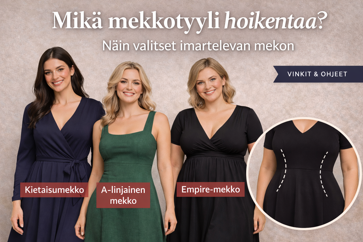 Mikä mekkotyyli hoikentaa? Näin valitset imartelevan mekon