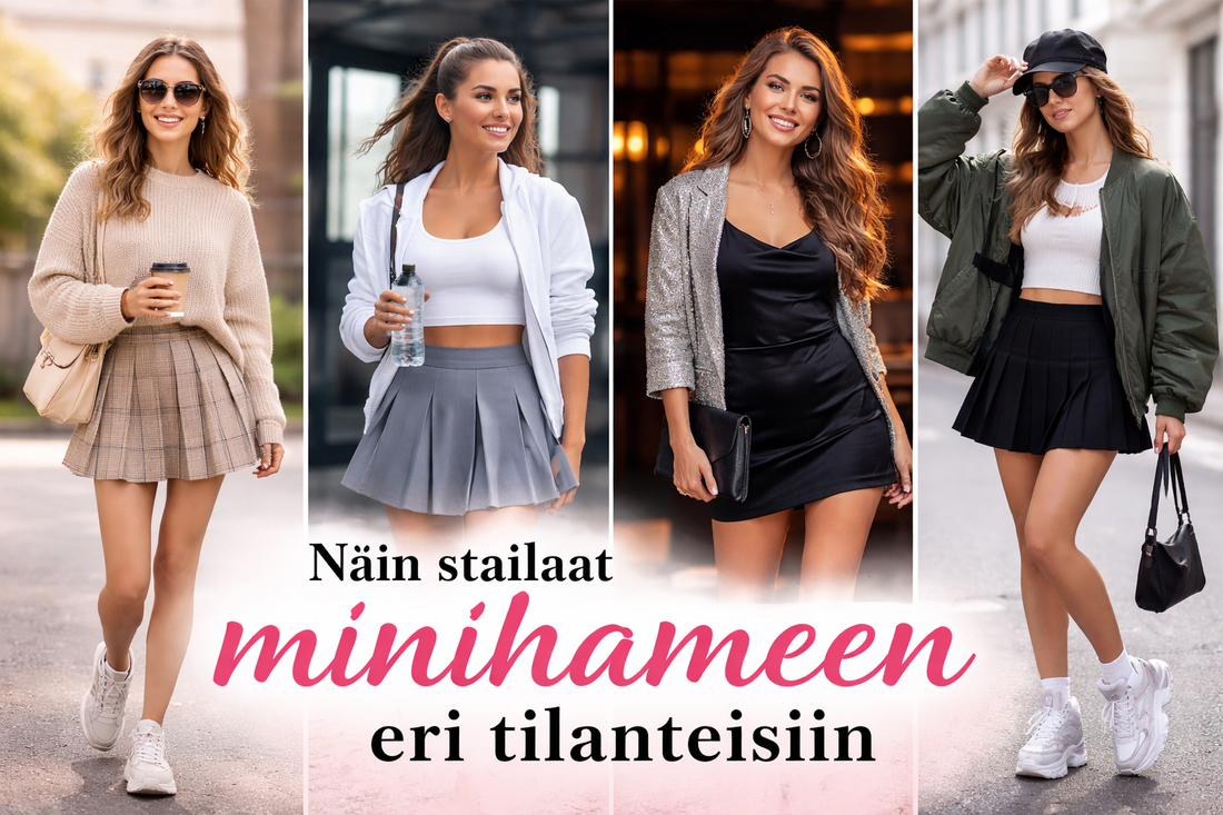 Näin stailaat minihameen eri tilanteisiin – täydellinen opas