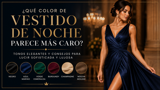 ¿Qué color de vestido de noche parece más caro? Así eliges un tono elegante y lujoso