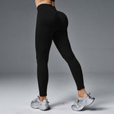 Peach Hip Tight Mid Waist Yoga Pants Hip Lifting Running Fitness BadAssWear.fi
