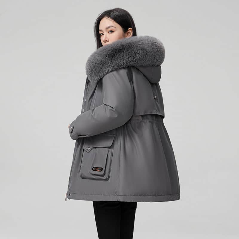 Hooded Padded Cotton Coat Women BadAssWear.fi