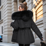 Women's Clothing Velvet Padded Thickened Coat BadAssWear.fi