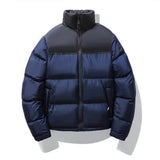 Couple Short Cotton-padded Men's Stand-up Collar Thermal Coat BadAssWear.fi