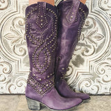 Rivet Female Boots With Chunky Heels BadAssWear.fi