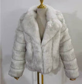Coat Imitation Fox Fur Women's Clothing BadAssWear.fi