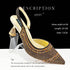 Fashion Simple Pointed Striped Hot Drilling Women Low-cut High Heels BadAssWear.fi