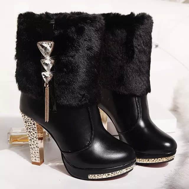 Ankle Boots High Heel Chunky Heel Women BadAssWear.fi