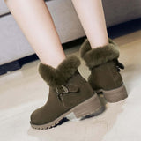 Real rabbit side zipper boots BadAssWear.fi