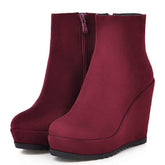 Autumn And Winter Women Platform Platform Wedge Boots BadAssWear.fi
