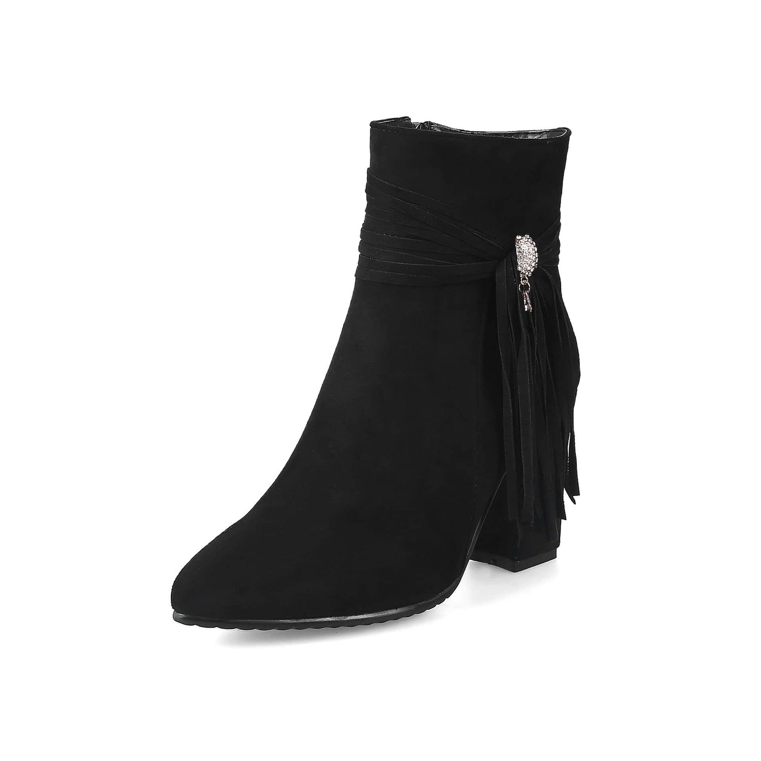 Low heel suede ankle boots women England BadAssWear.fi