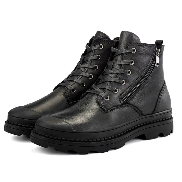 Winter leather Martin boots plus velvet non-slip breathable men&