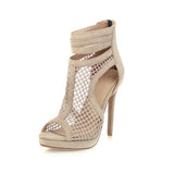 Sexy Summer Heels with Breathable Mesh Design