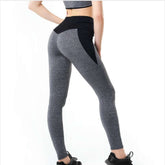 Contrasting Color Stitching Hip-Lifting Slim-Fitting Sports Running FitnessYoga Leggings Artsadd