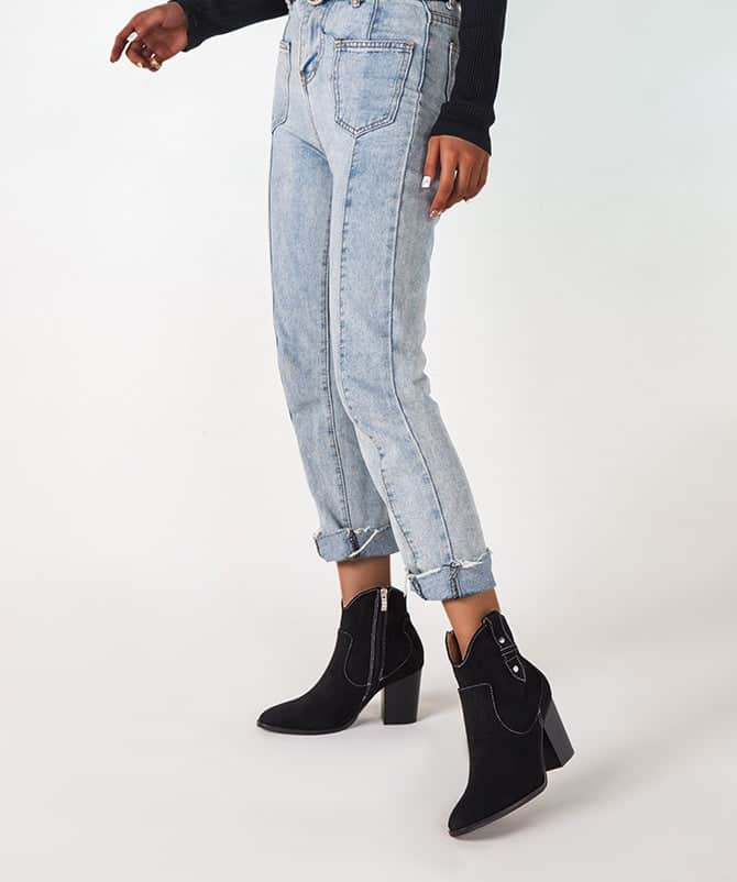 Martin Boots Autumn And Winter Short Tube Thick Heel Side Zipper Fashion Short Boots Women BadAssWear.fi