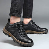 Winter Men's Cotton Shoes Wool Sports Leather Shoes BadAssWear.fi