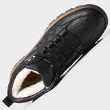 Winter Men's Cotton Shoes Wool Sports Leather Shoes BadAssWear.fi