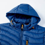 Men'S Cotton-Padded Jacket With Hooded Removable Cap badasswear