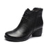 New Retro Leather Comfortable Thick Heel Women Boots High Heel Martin Boots Leather Boots Short Boots Women BadAssWear.fi