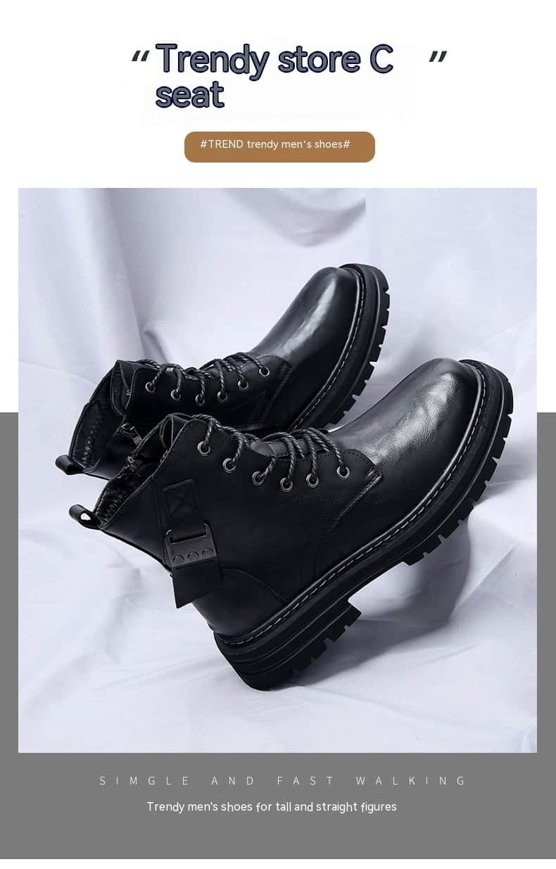 Autumn And Winter Cowhide Casual Men&