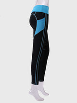 Quick-drying Gothic Color Block Leggings Fashion Ankle-length Fitness Leggings With Pocket Artsadd