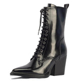 Ladies pointed toe lace high heels BadAssWear.fi