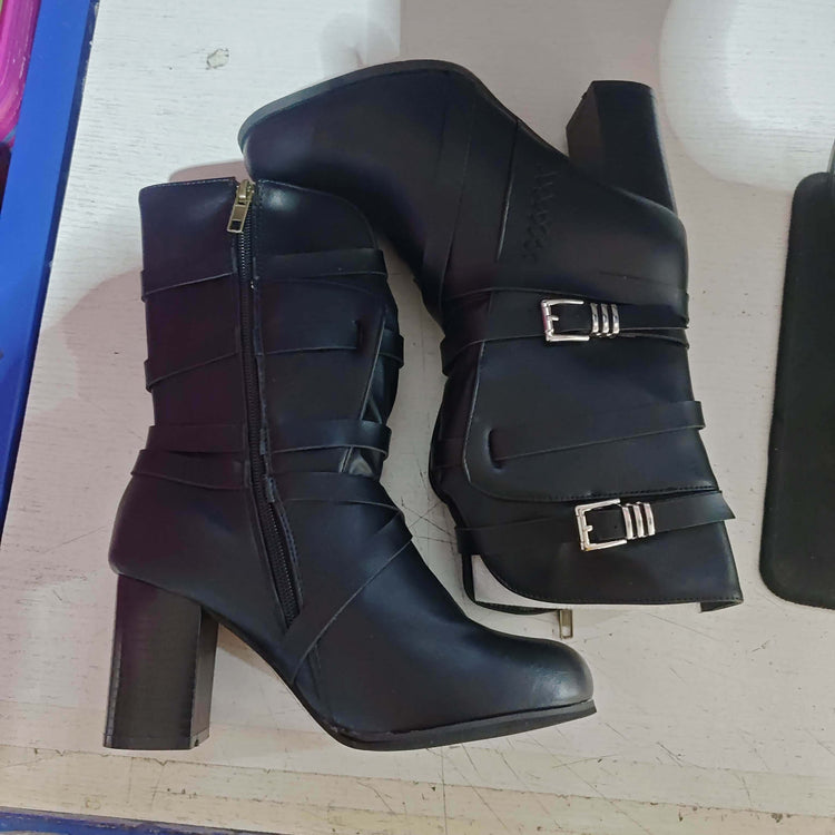 Ladies leather boots BadAssWear.fi