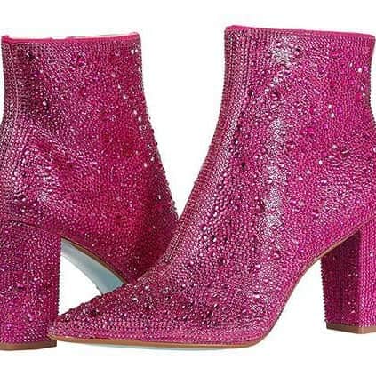 Rhinestone Pointed Toe Fashion Ankle Boots BadAssWear.fi