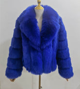 Coat Imitation Fox Fur Women&