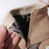 Suede square head European and American short boots women BadAssWear.fi