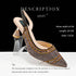 Fashion Simple Pointed Striped Hot Drilling Women Low-cut High Heels BadAssWear.fi