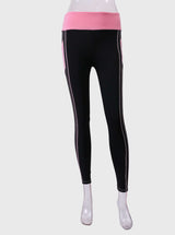 Quick-drying Gothic Color Block Leggings Fashion Ankle-length Fitness Leggings With Pocket Artsadd