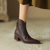 Simple Solid Color And Nude Ankle Boots For Women BadAssWear.fi