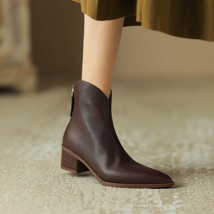 Simple Solid Color And Nude Ankle Boots For Women BadAssWear.fi