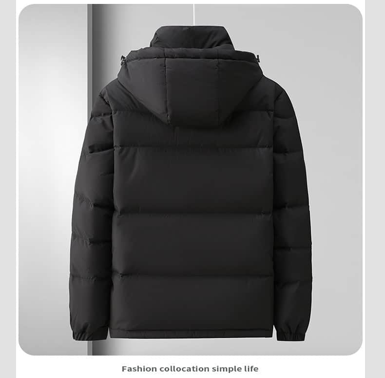 Winter Down Jacket Men's High-grade Hooded Loose BadAssWear.fi