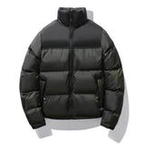 Couple Short Cotton-padded Men's Stand-up Collar Thermal Coat BadAssWear.fi