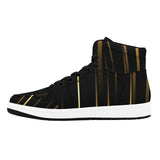Men's High Top Sneakers Black & Gold