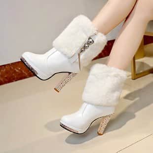 Ankle Boots High Heel Chunky Heel Women BadAssWear.fi