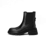 Retro Thick-heeled Martin Boots Women's Short Boots Thick-soled Round Toe BadAssWear.fi