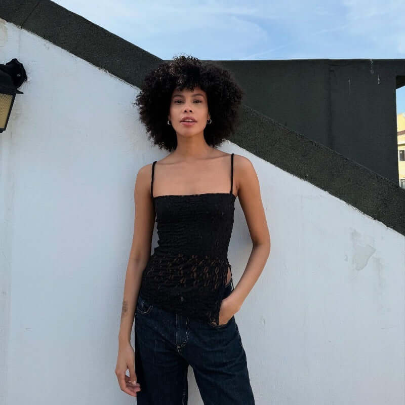 Fashion Street Slim Fit Breathable Versatile Personality Camisole Solid Color Vest Artsadd