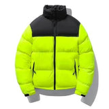 Couple Short Cotton-padded Men's Stand-up Collar Thermal Coat BadAssWear.fi