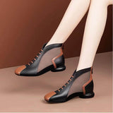 Soft Leather Flat Heel Net Boots Women''s Hollow Flat Bottom Sandals BadAssWear.fi