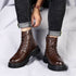 Autumn And Winter Cowhide Casual Men&
