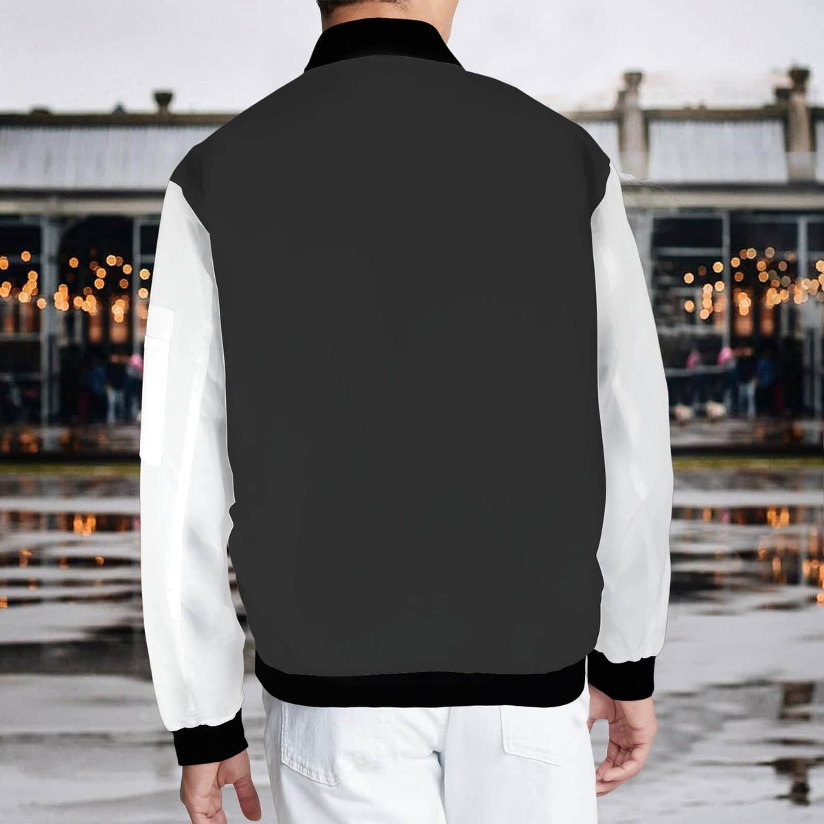 Men's Contrast Bomber Jacket