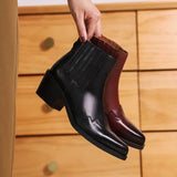 Leather Boots Women Genuine Pointed Toe BadAssWear.fi